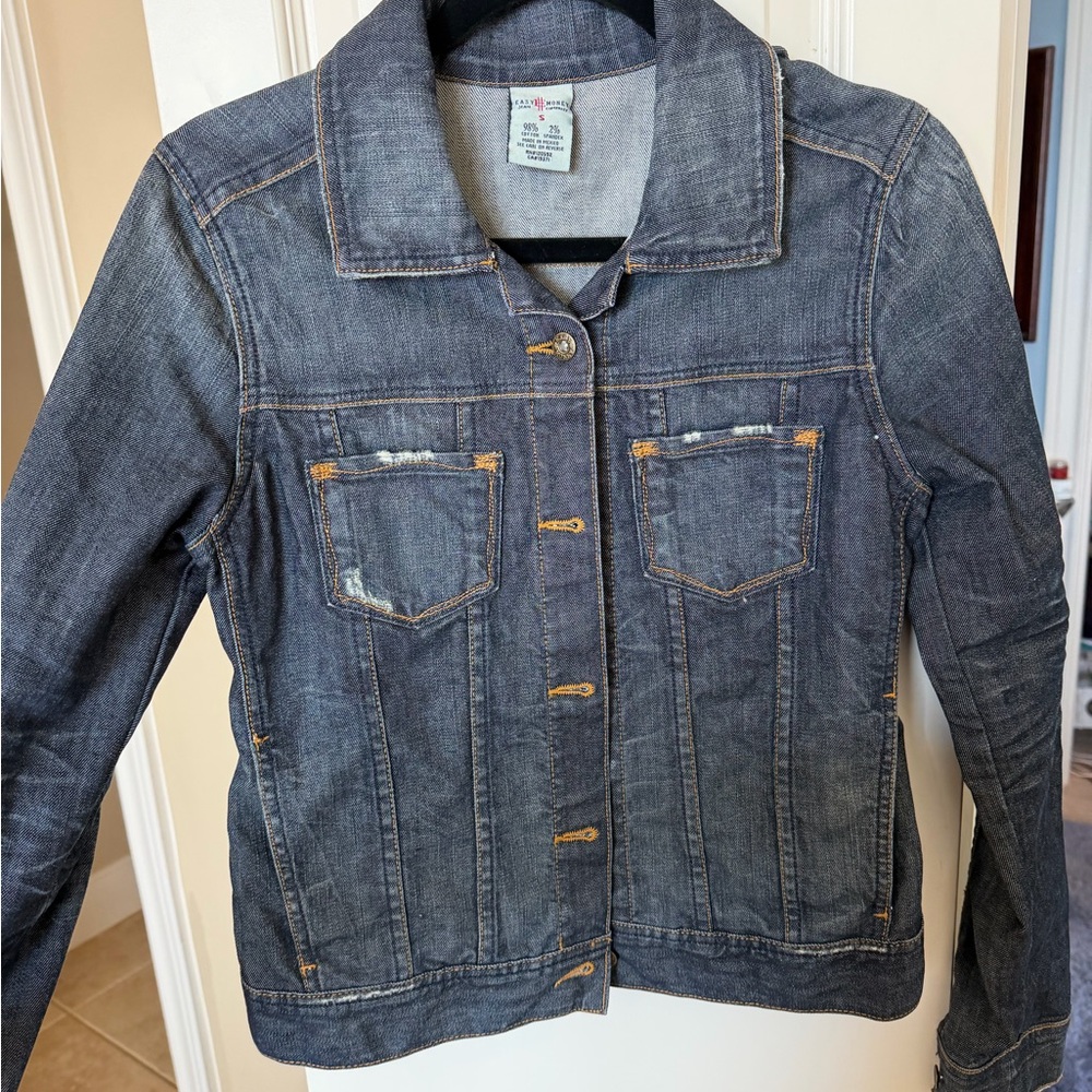 Dark Wash Denim Jacket - Classic Jean Coat
